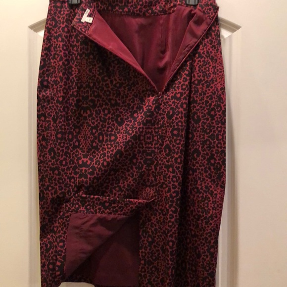 Nordstrom Halogen Cheetah Print Pencil Skirt - Picture 2 of 4